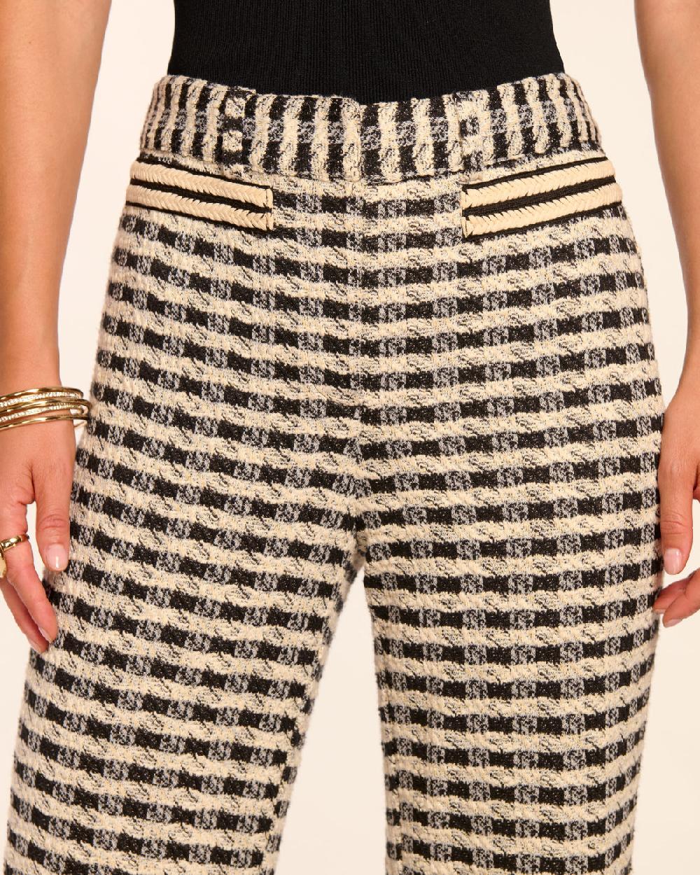 Ramy Brook Raven Tweed Wide Leg Pant