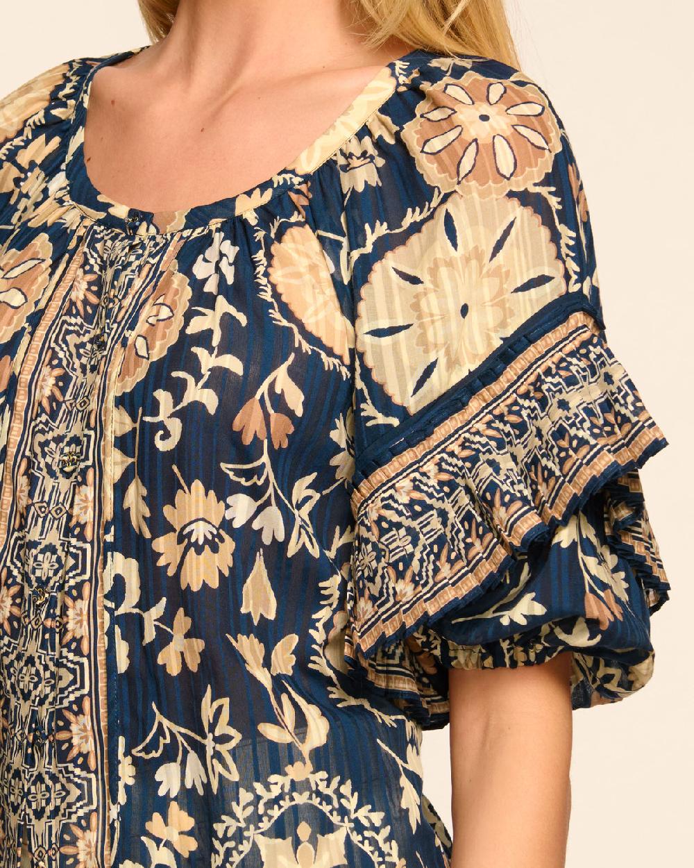 Ramy Brook Rebeca Cotton Scoop Neck Blouse