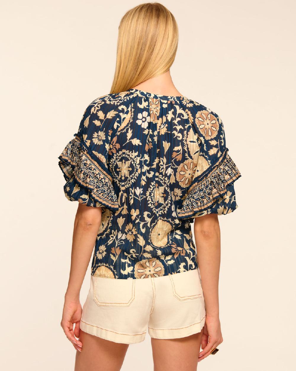 Ramy Brook Rebeca Cotton Scoop Neck Blouse