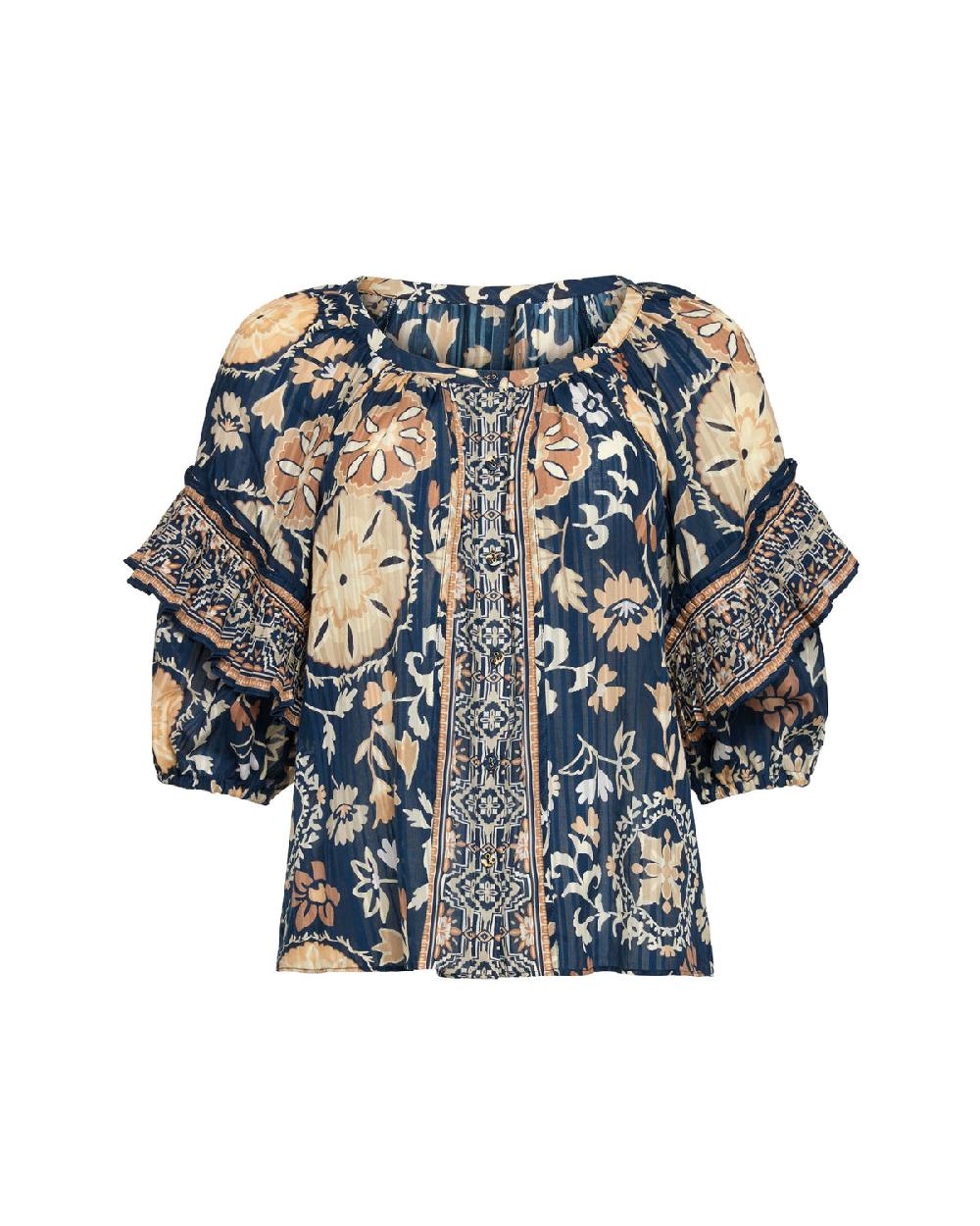 Ramy Brook Rebeca Cotton Scoop Neck Blouse