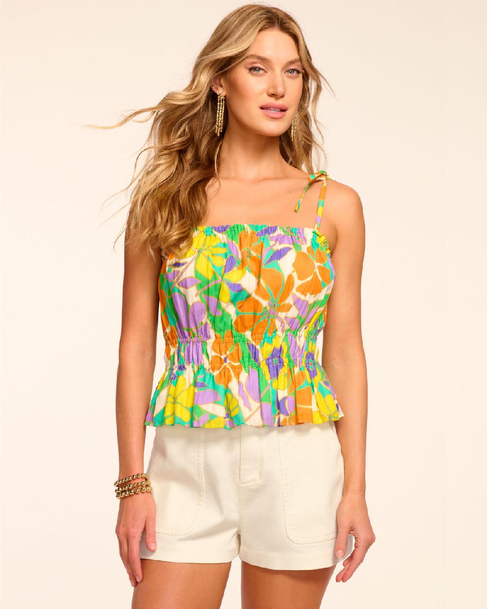 ramy brook Rio Tie-Strap Cotton Tank Top