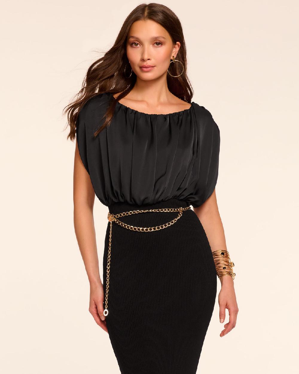 Ramy Brook Rochelle Combo Knit Midi Dress