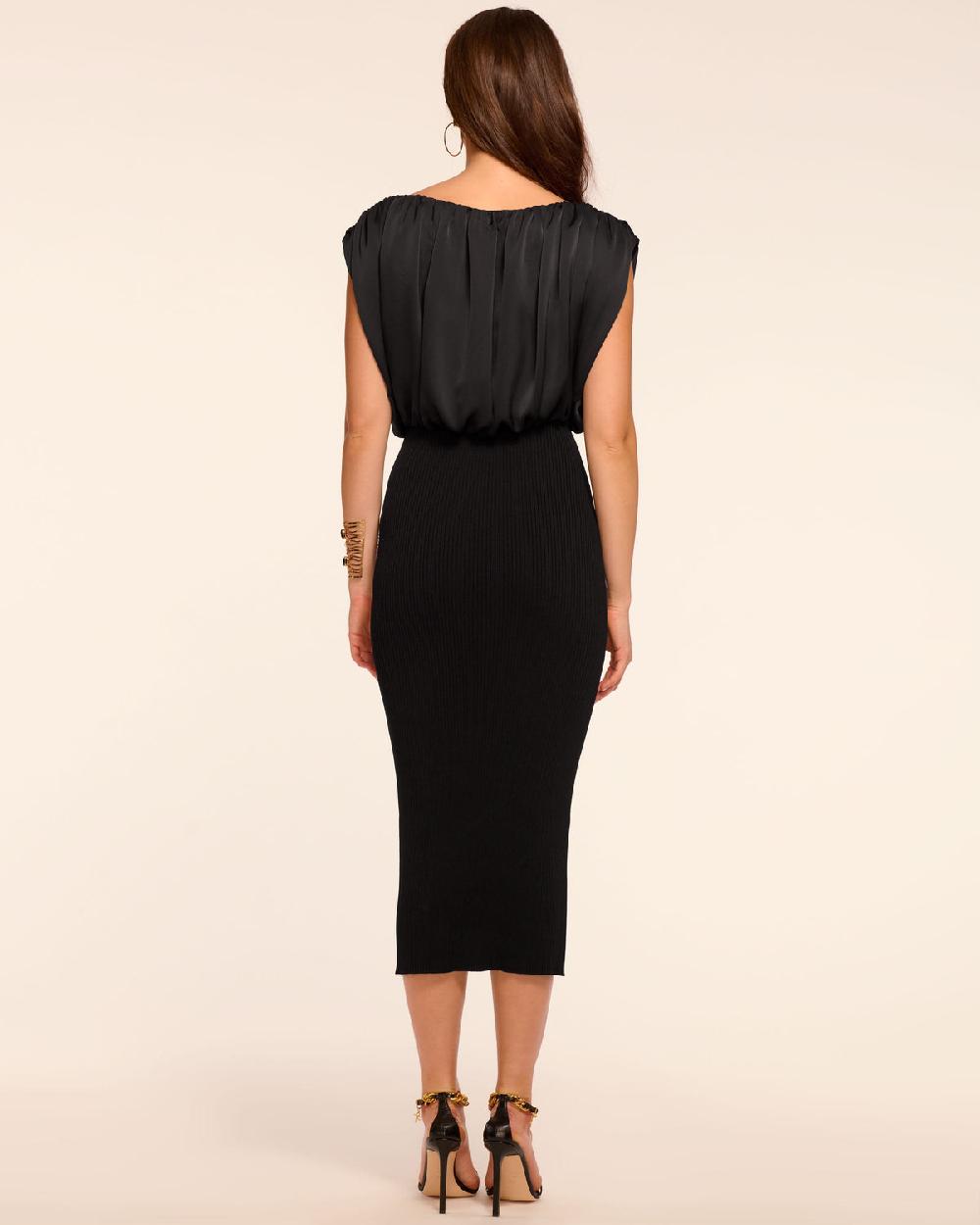 Ramy Brook Rochelle Combo Knit Midi Dress