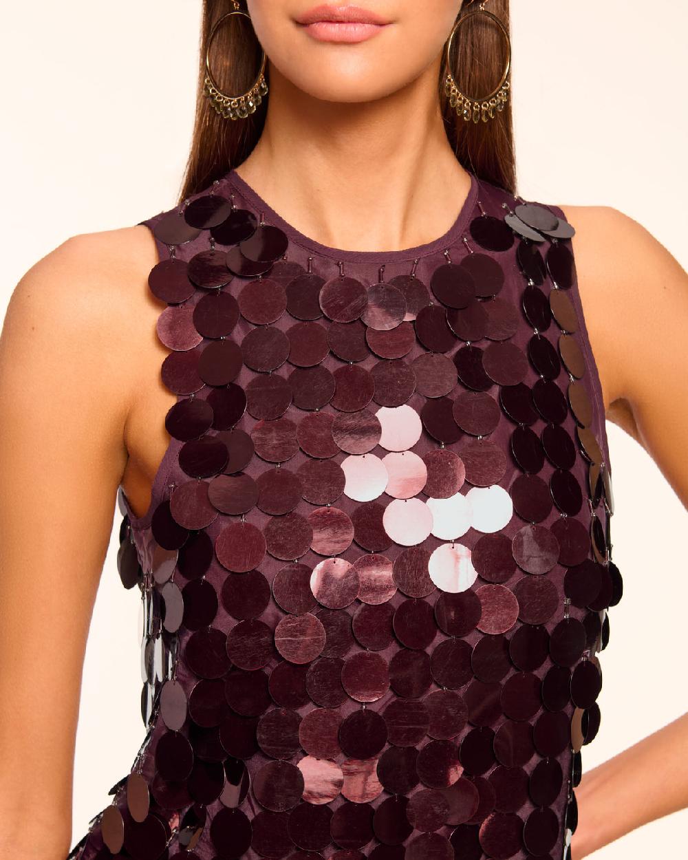 Ramy Brook Roxana Paillette Shift Mini Dress