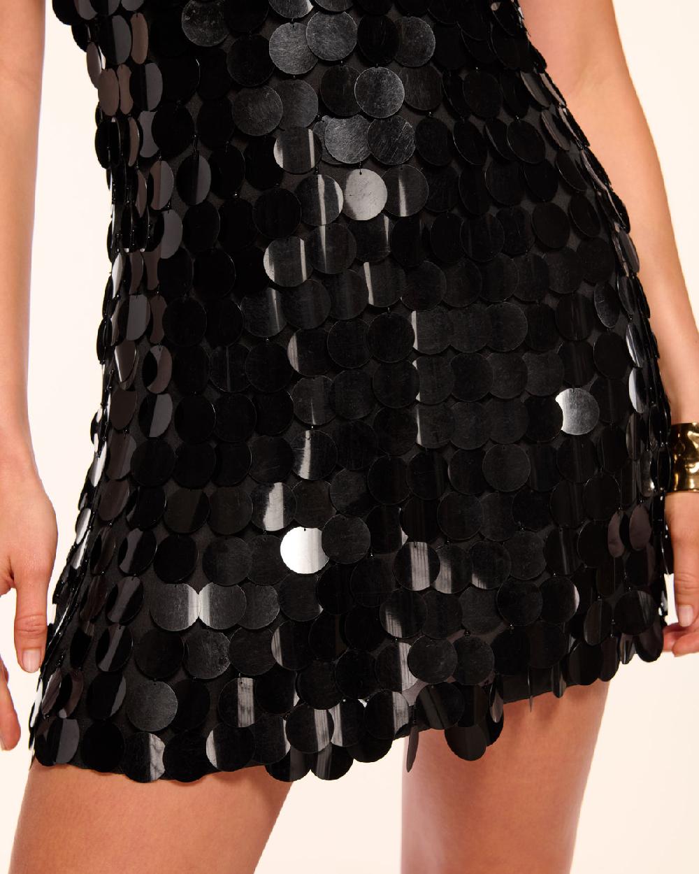 Ramy Brook Sami Paillette Plunging Mini Dress