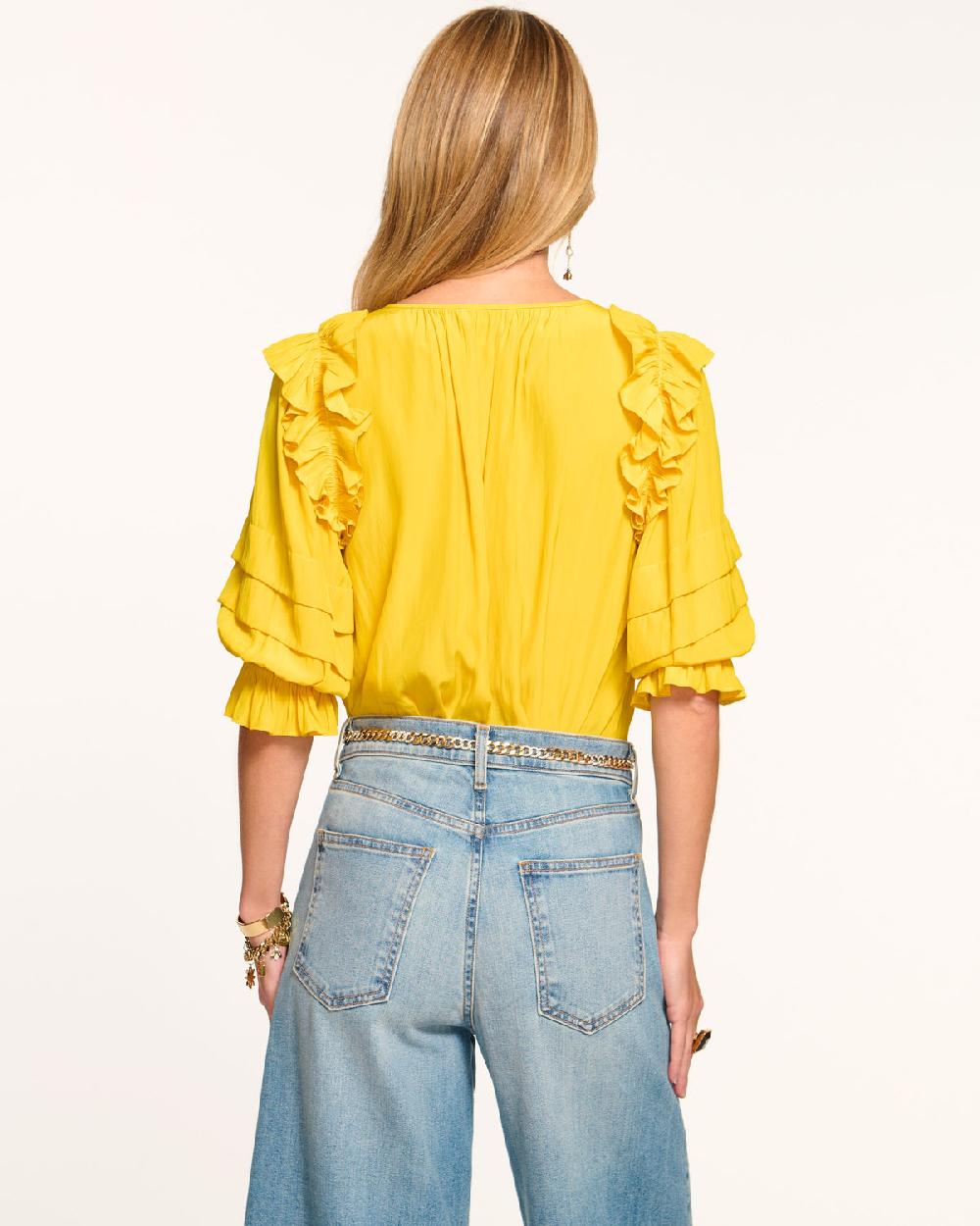 Ramy Brook Samira Ruffle Blouse
