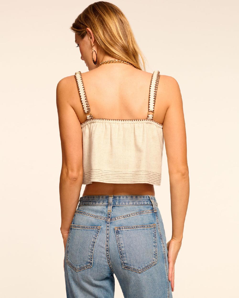 Ramy Brook Sasha Linen Tank Top