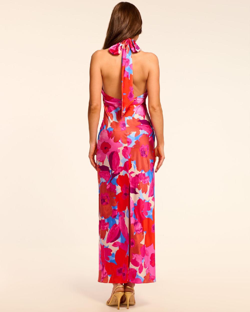 Ramy Brook Silk Tatiana Halter Gown