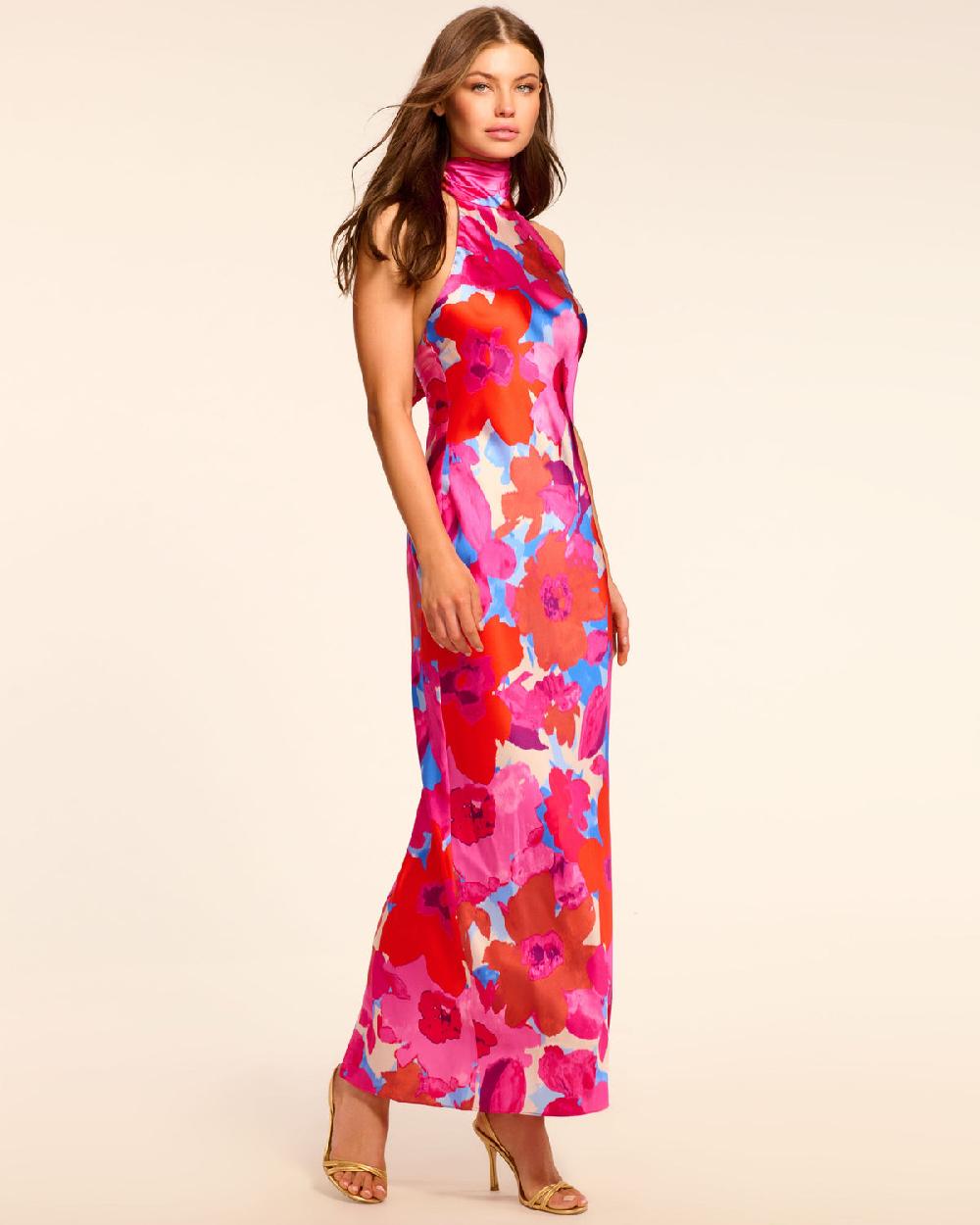 ramy brook Silk Tatiana Halter Gown
