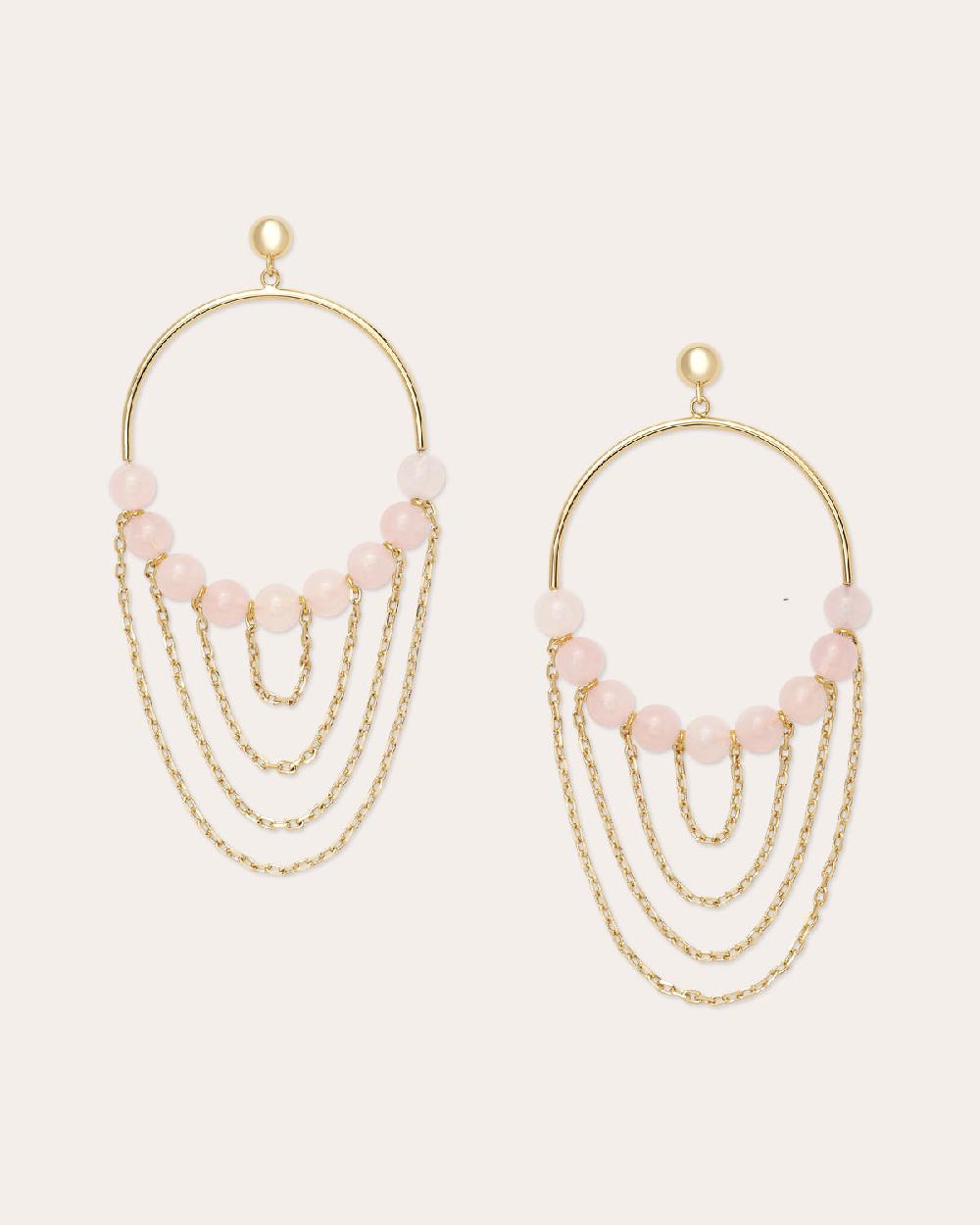 Ramy Brook Silvia Gemstone Layered Earrings