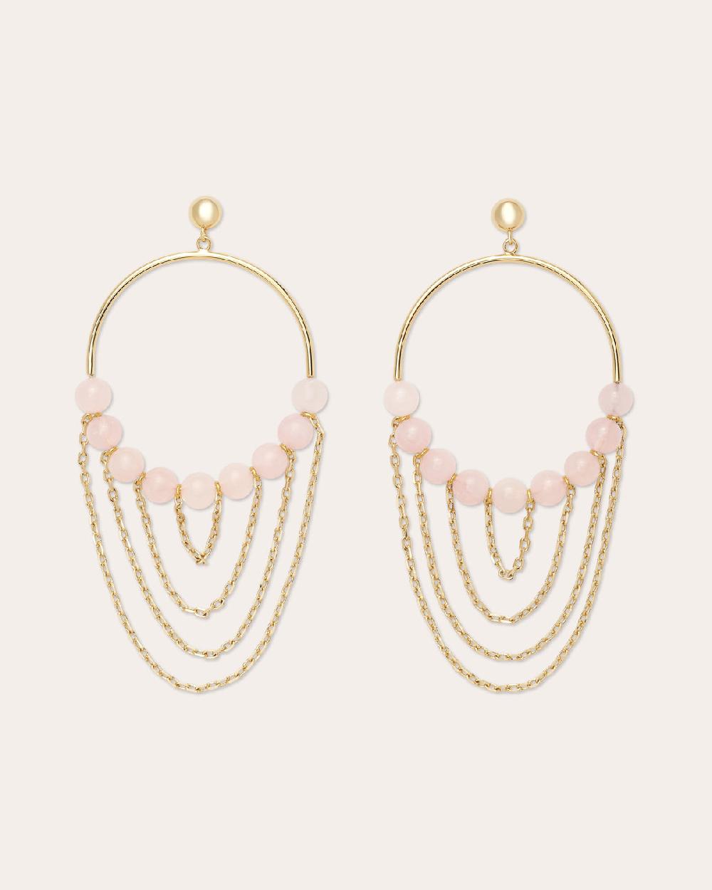 ramy brook Silvia Gemstone Layered Earrings