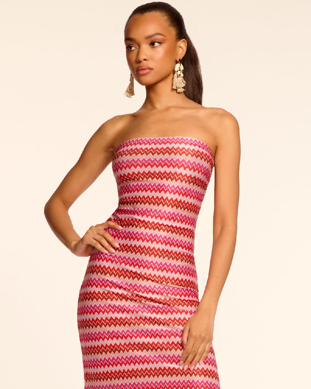Ramy Brook Sparkle Chevron Nava Coverup Dress