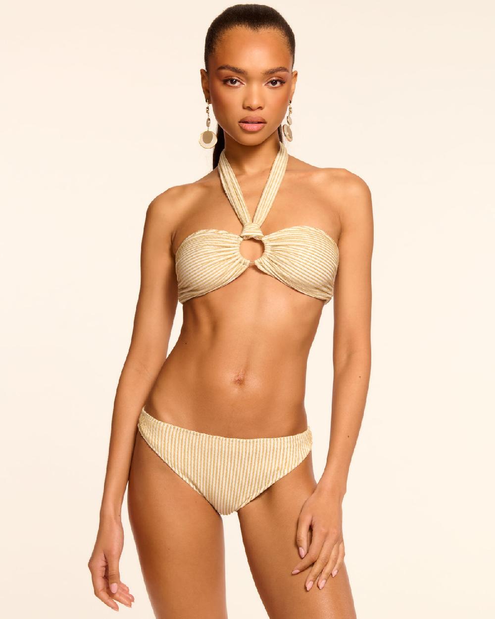Ramy Brook Sparkle Marie Halter Bikini Top