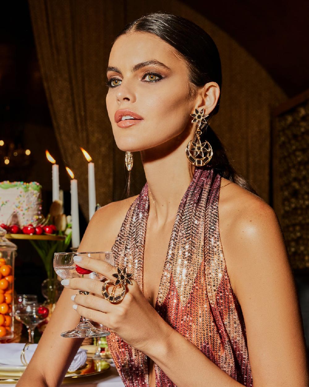 Ramy Brook Starlett Mirrored Earrings