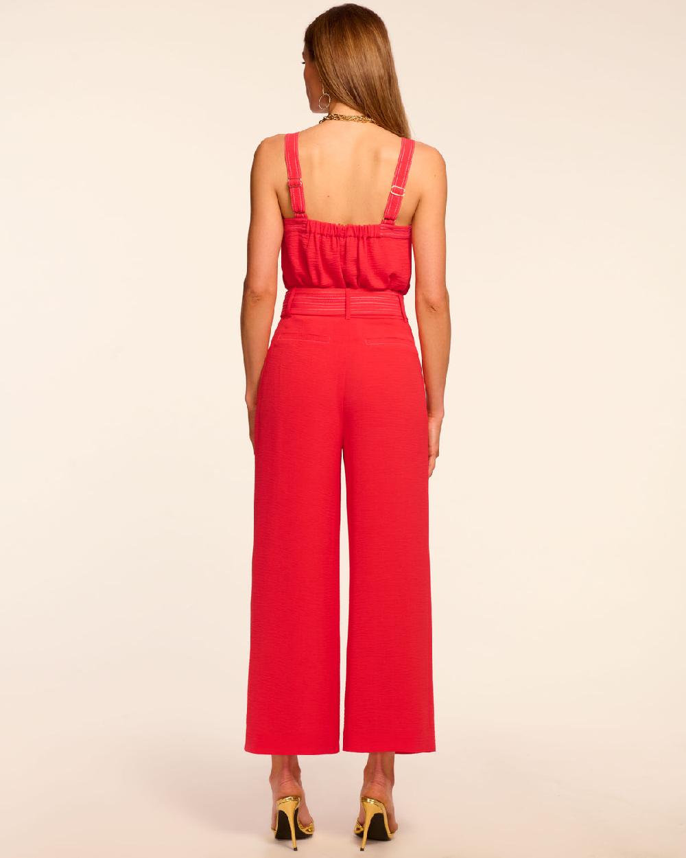 Ramy Brook Stitched Marguerite Cropped Belted Pant