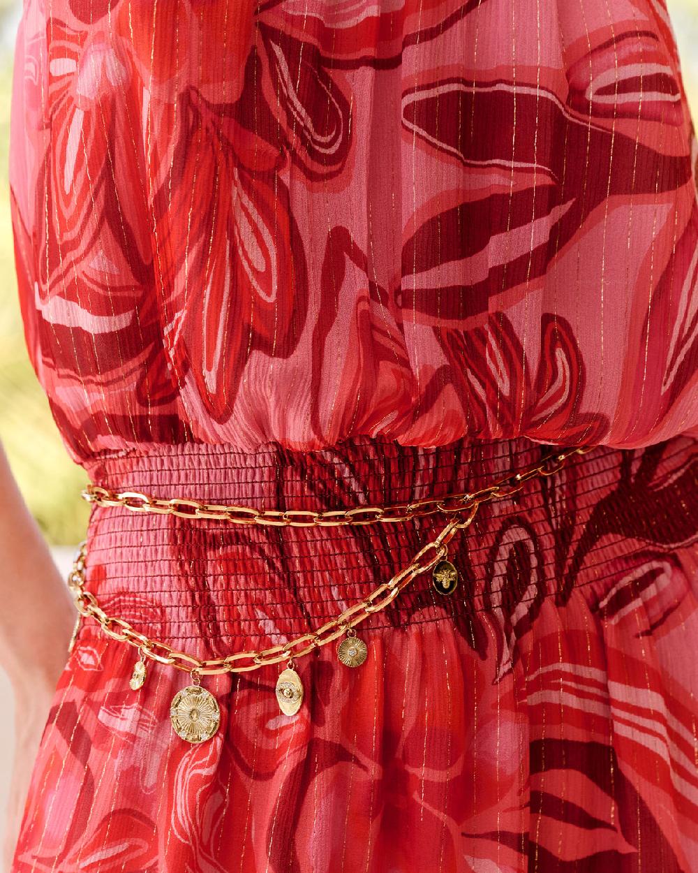 Ramy Brook Susana Pave Charm Chain Belt