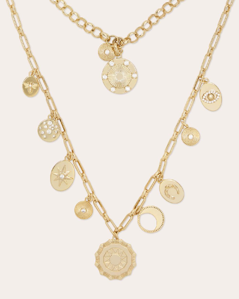 Ramy Brook Susana Pave Charm Layered Necklace