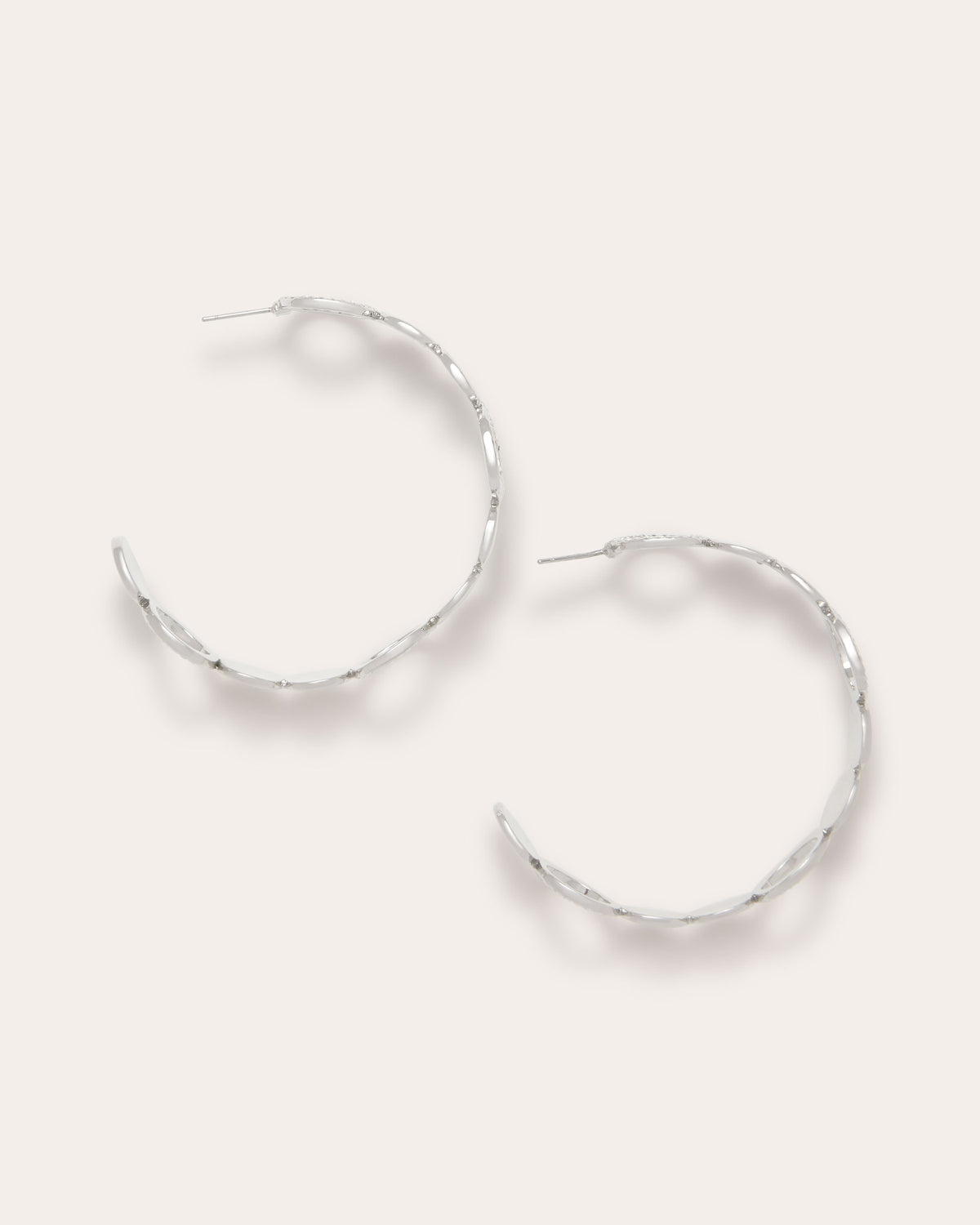 Ramy Brook Tash Sparkle Hoop Earrings
