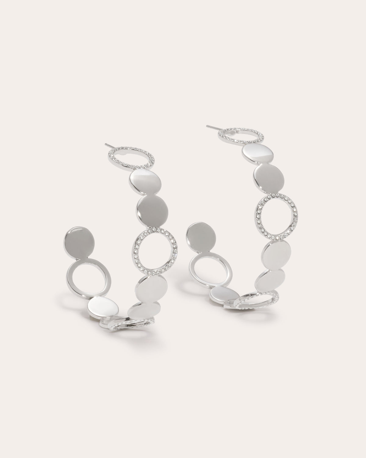 ramy brook Tash Sparkle Hoop Earrings