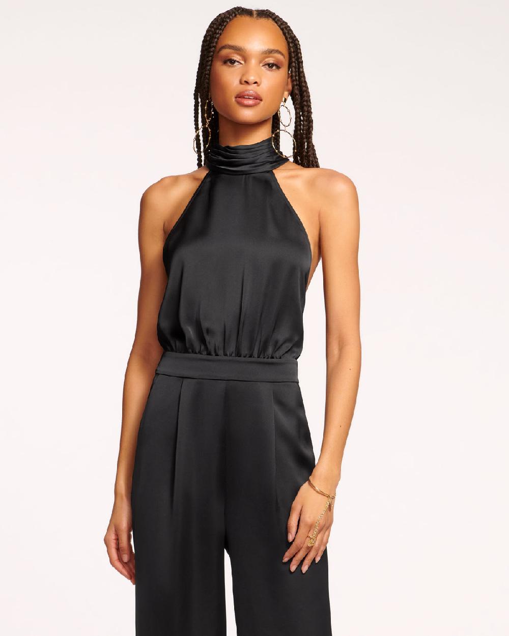 Ramy Brook Tatiana Wide Leg Halter Jumpsuit