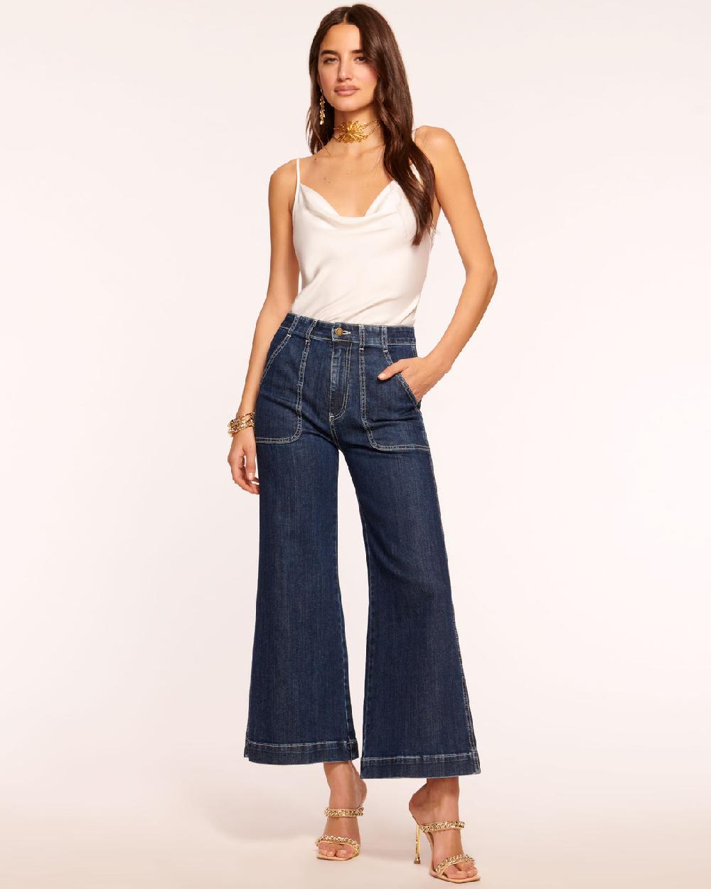 Ramy Brook Theodora Cropped Wide Leg Jean