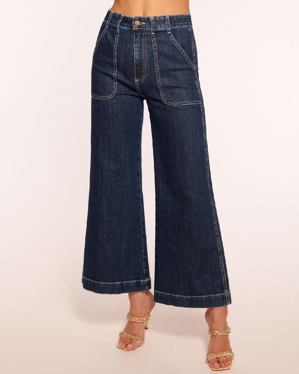 ramy brook Theodora Cropped Wide Leg Jean