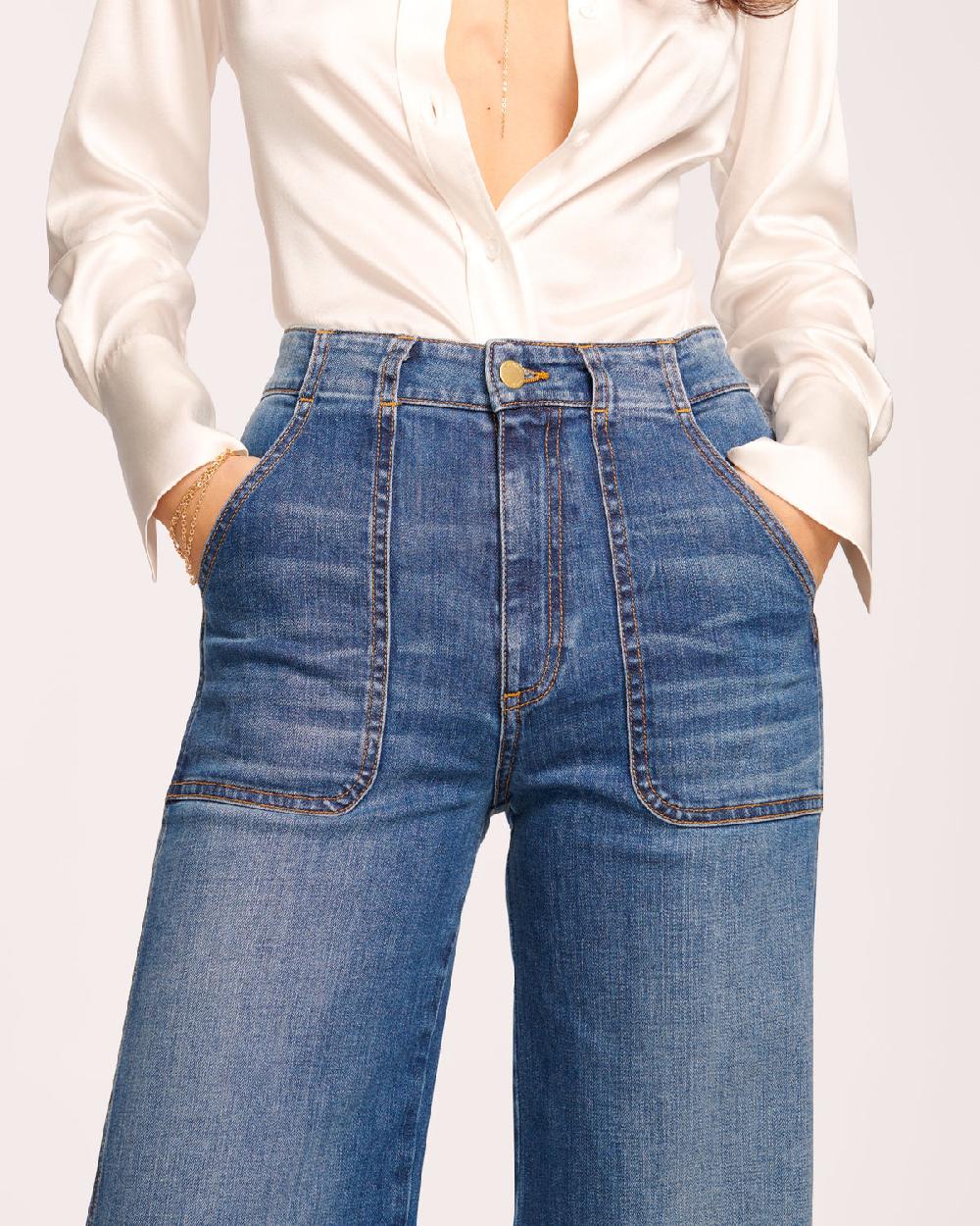 Ramy Brook Theodora High-Rise Wide Leg Jean