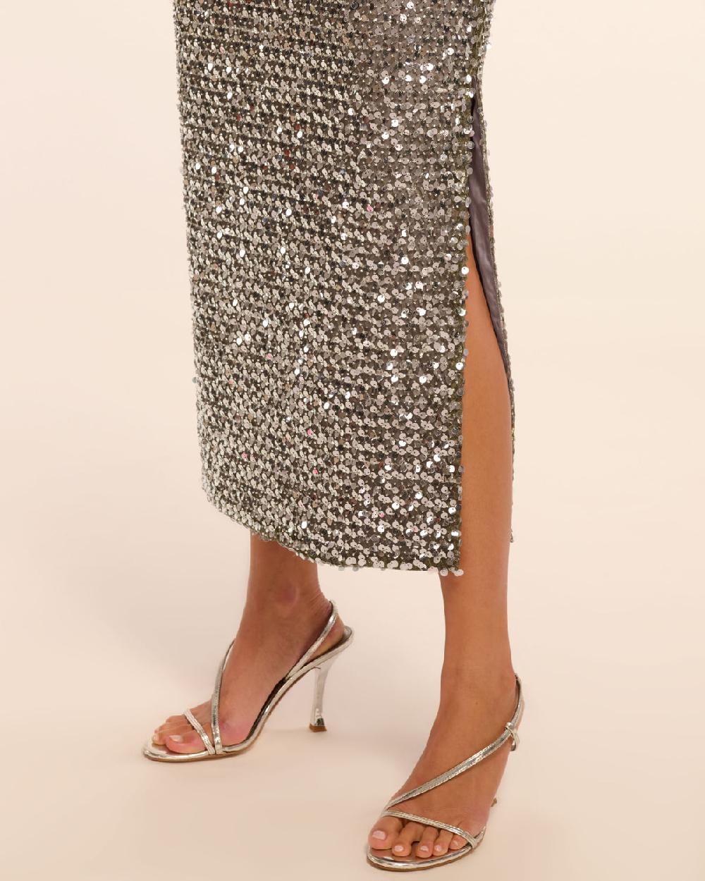 Ramy Brook Timothy Sequin Midi Skirt