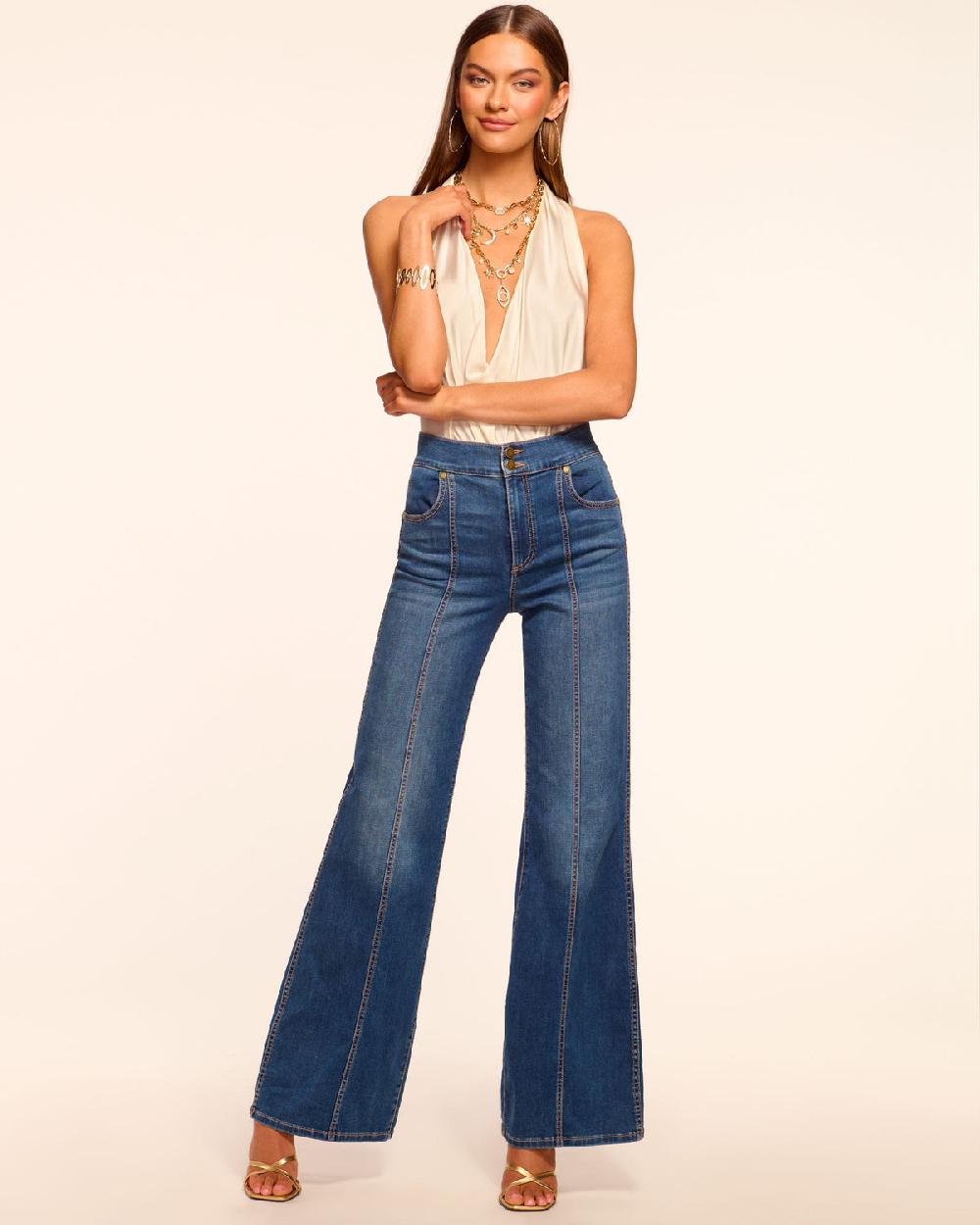 Ramy Brook Tina High-Rise Wide Leg Jean