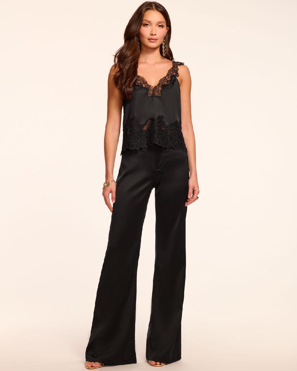 Ramy Brook Vespera Satin Low Rise Pant