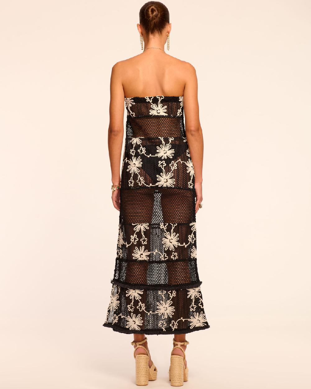 Ramy Brook Senara Embroidered Strapless Coverup Maxi Dress