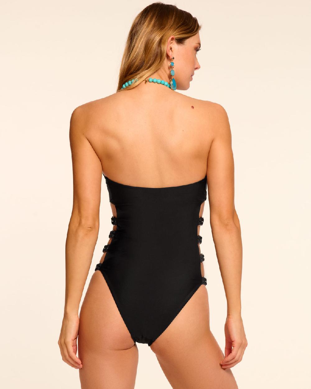 Ramy Brook Viviana Strapless Chain One Piece Swimsuit