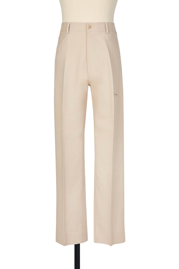 random identities High-Rise 5-Pocket Trousers - Beige