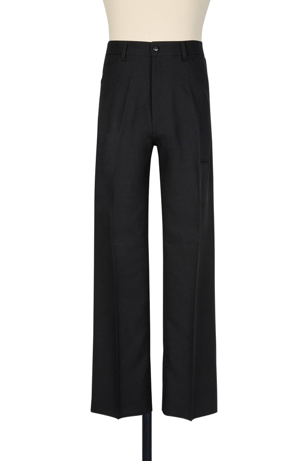 random identities High-Rise 5-Pocket Trousers - Black