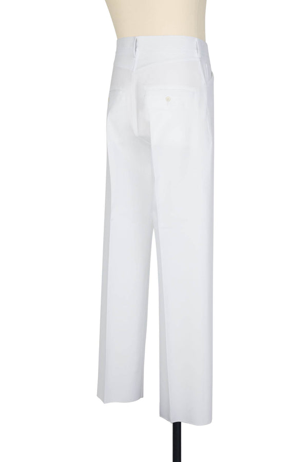 Random Identities High-Rise 5-Pocket Trousers - White