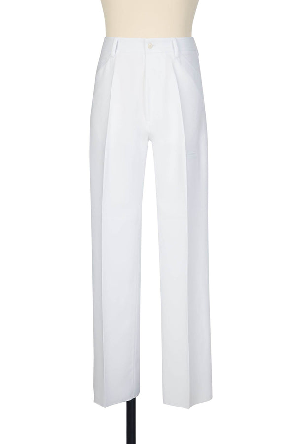 random identities High-Rise 5-Pocket Trousers - White