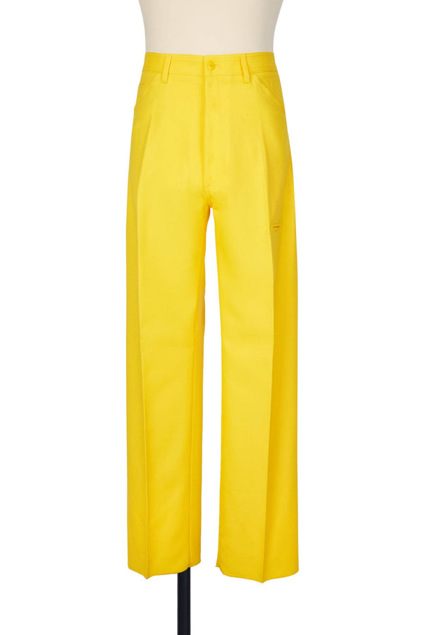 random identities High-Rise 5-Pocket Trousers - Yellow