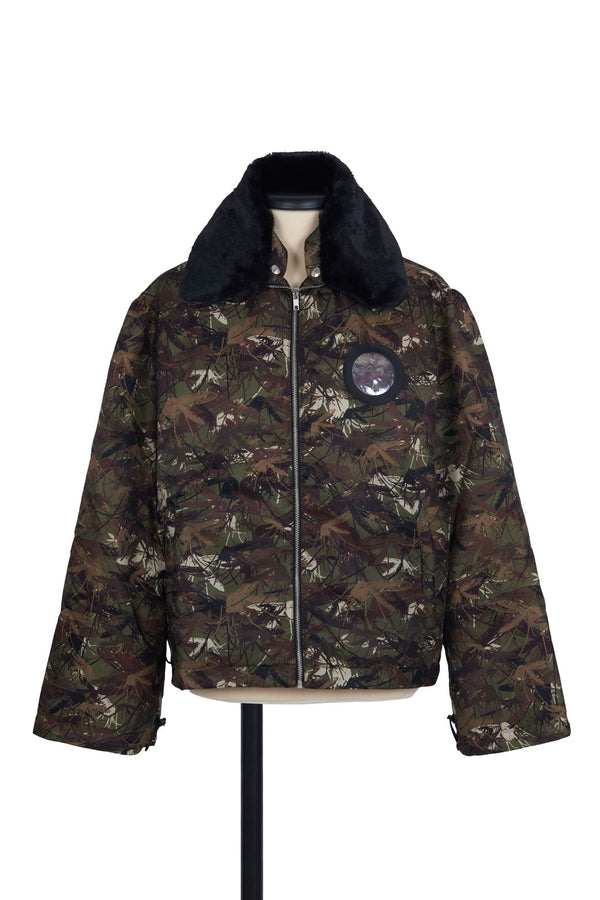 random identities Mile High Aviator Jacket - Camouflage