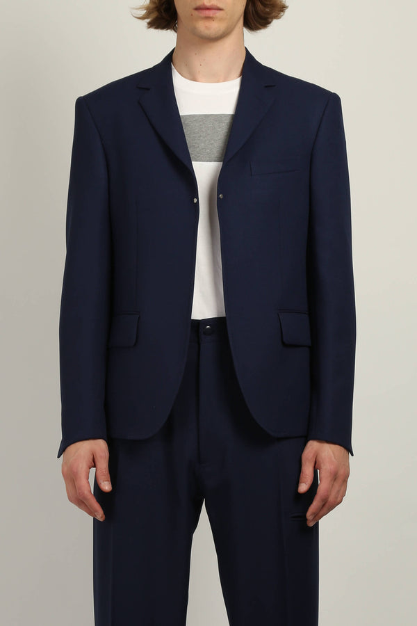 random identities Buttonless Blazer - Navy