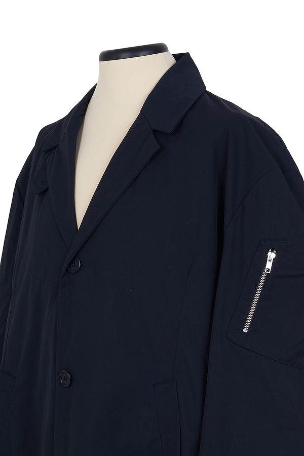 Random Identities Car Coat - Navy