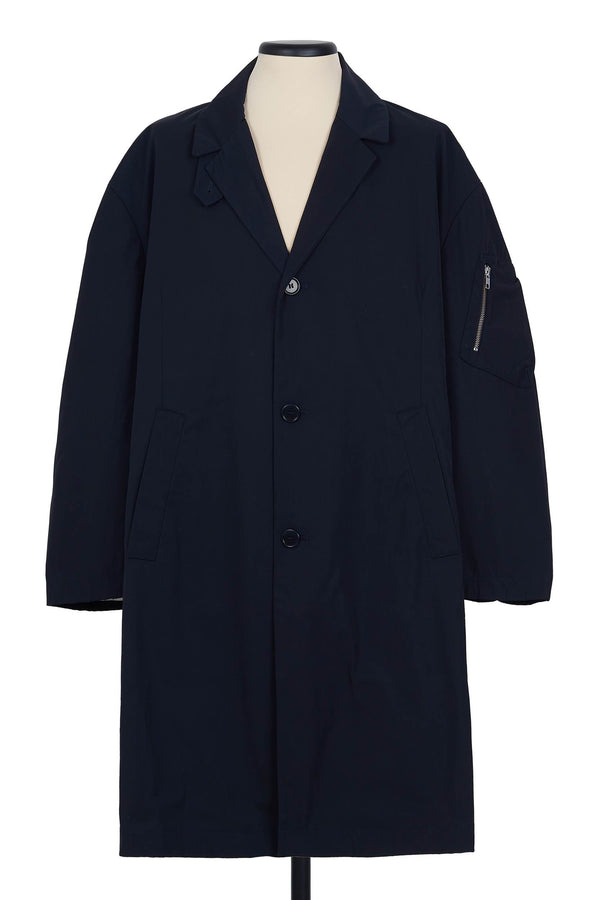 random identities Car Coat - Navy
