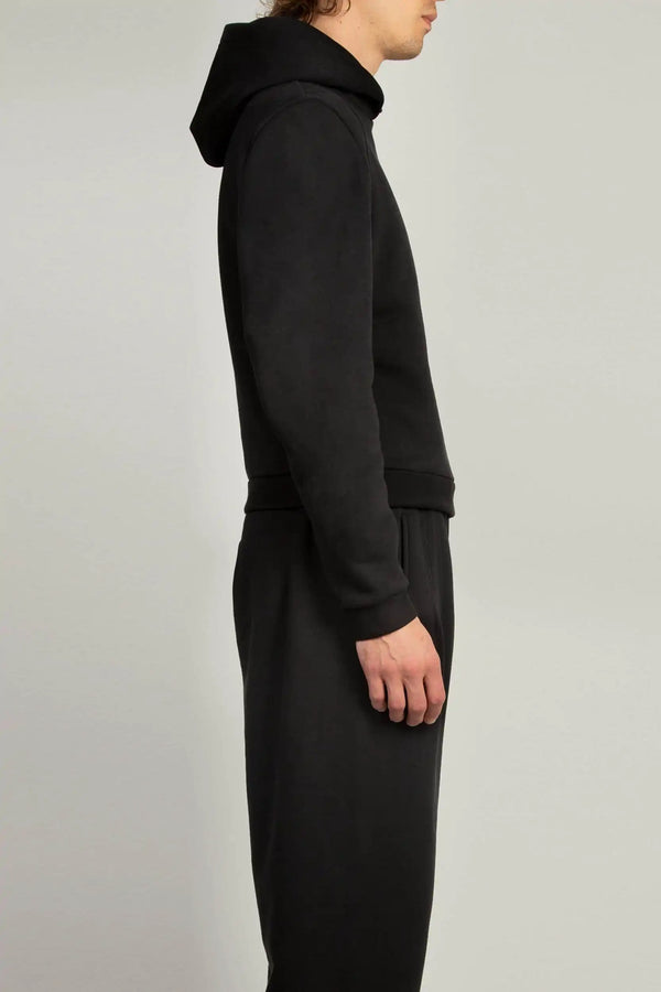 random Identities Constructed Shoulder Hoody - Black