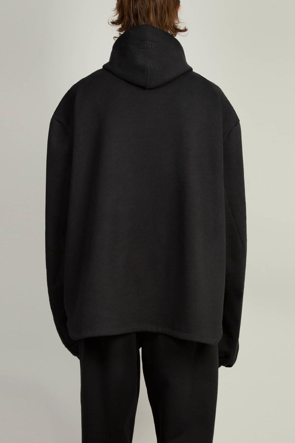 Random Identities Cutout Hoody - Black