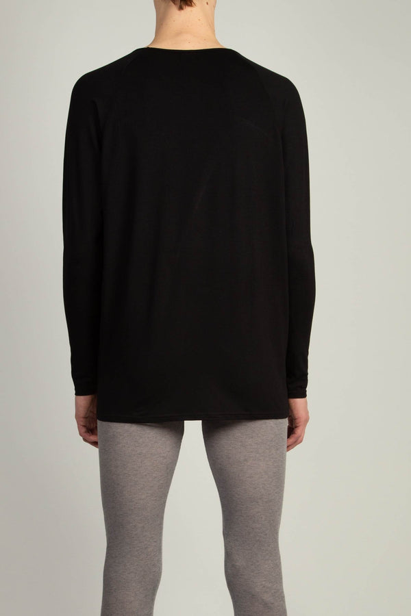 Random Identities Drapey V-Neck - Black