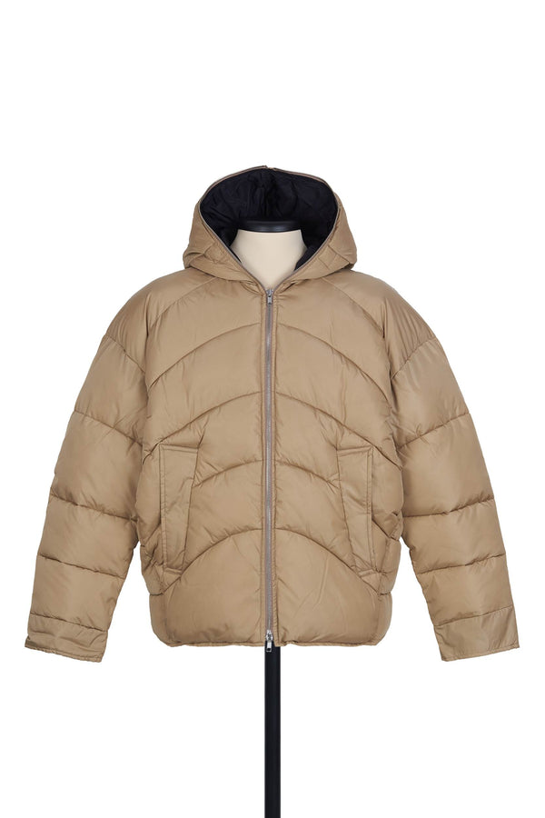 random identities Duvet Puffer Jacket - Beige
