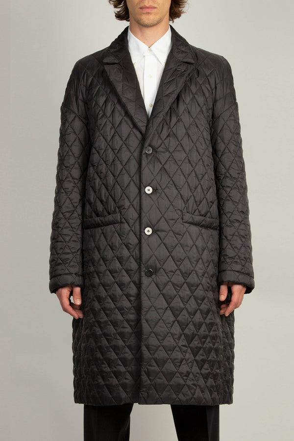 random identities Egg Shape Coat - Black