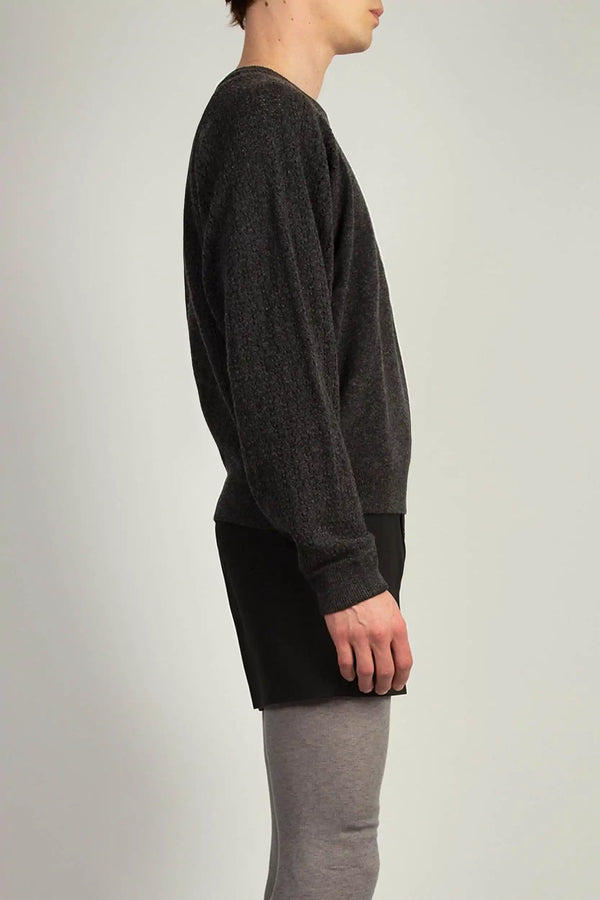 Random Identities High Collar Crew Neck - Grey