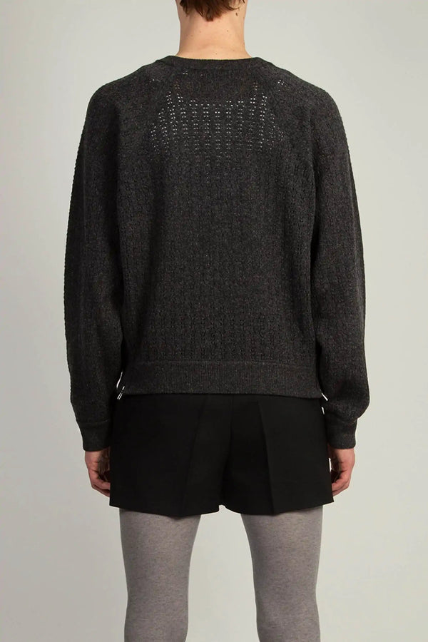 Random Identities High Collar Crew Neck - Grey