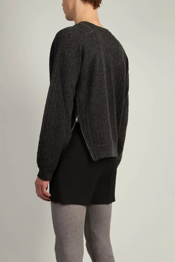 Random Identities High Collar Crew Neck - Grey