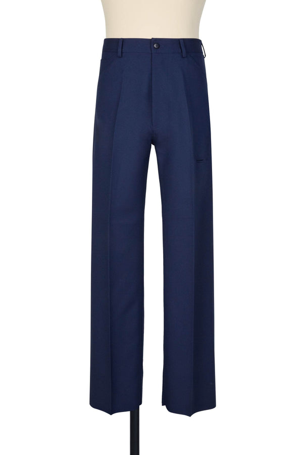 random identities High-Rise 5-Pocket Trousers - Navy